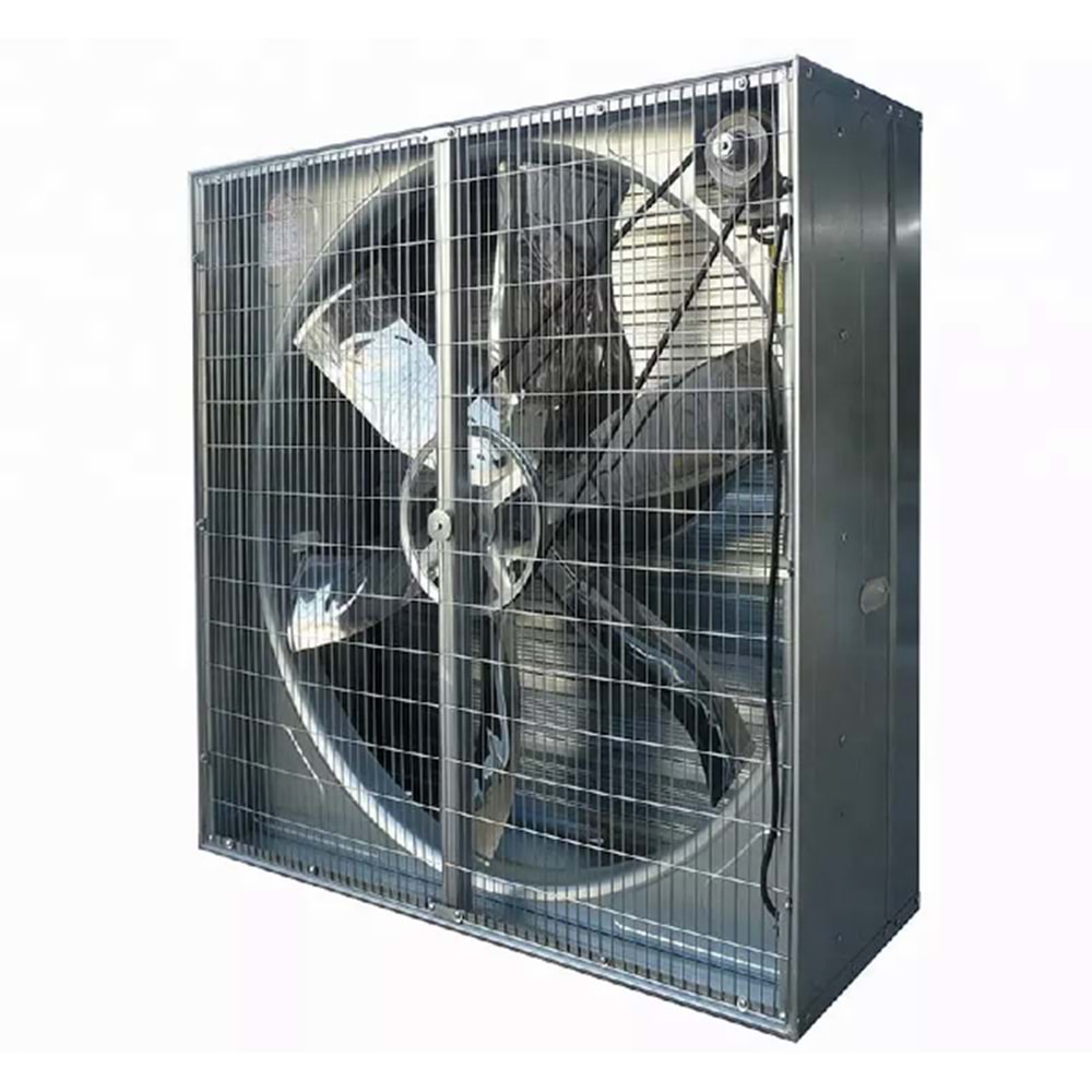 EGZOZ FAN ÇİFTLİK FANI 800 PANJURLU 380V (80x80) Kare Tip İKİLER