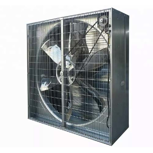 EGZOZ FAN ÇİFTLİK FANI 800 PANJURLU 380V (80x80) Kare Tip İKİLER